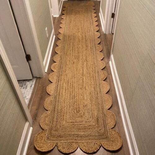 Runner jute rug latest - , scallop