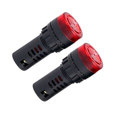2Pack DC 12V Red LED Signal