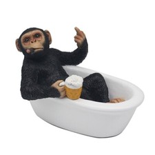 LEONARDO CHEEKY MONKEY RELAX BATH TIME ORNAMENT HOME DECOR