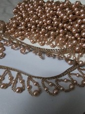 1 yard Rose gold zari loop
