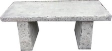 3ft concrete garden bench 