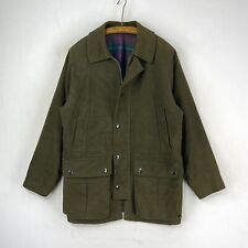 Matlock & Brown Moleskin Coat Mens 42 UK Large Green Shooting Hunting Jacket