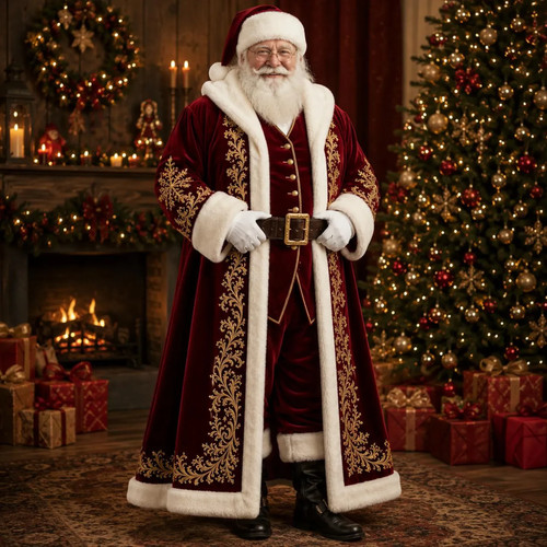 Red santa claus suit luxury - santa,