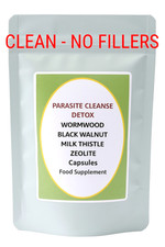 Parasite Cleanse Detox Capsules Wormwood Black Walnut Milk Thistle Zeolite 600mg