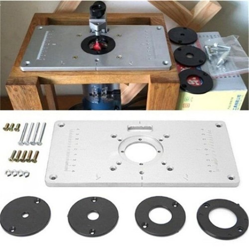 Aluminum router table insert - aluminum,