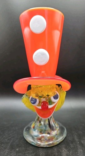 Vintage murano art glass clown - vintage,