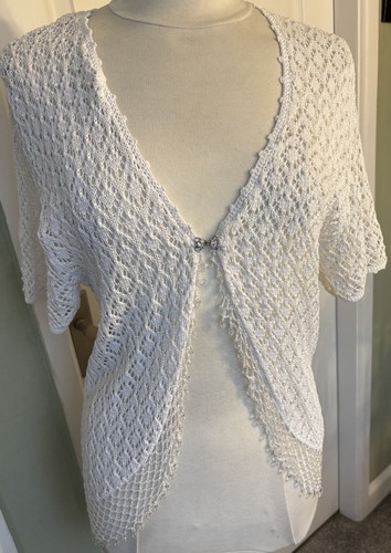 Vintage white lace beaded - white,