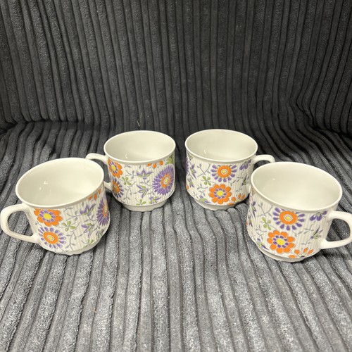 Vintage 1960s floral cup - 1960s,