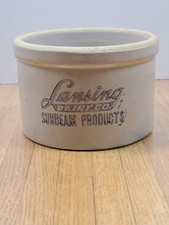 Lansing Dairy Stoneware Butter