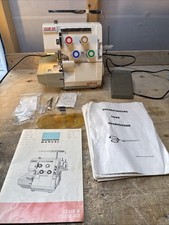 Elna Club 4D Electronic OverLocker Machine 3/4 Thread With Footpedal Working