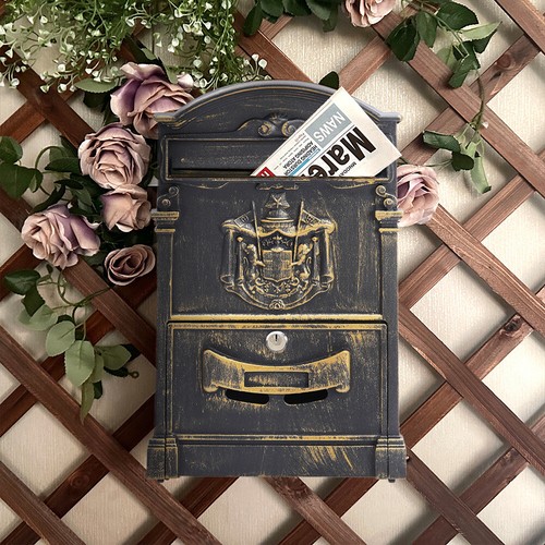 Vintage wall mounted mailbox - vintage,