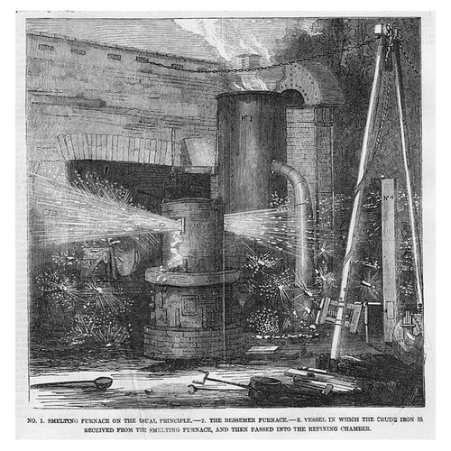 Iron smelting furnace - iron,