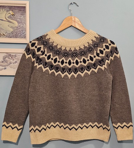 Merlot fair isle grey and - merlot,