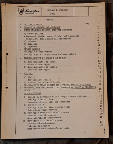 Lamborghini 3000 manuale - lamborghini,