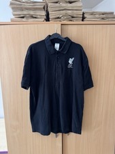 Black Liverpool FC Cotton Polo