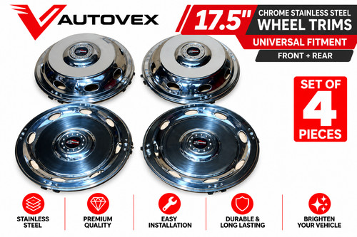 Chrome wheel trims - "17.5", hub