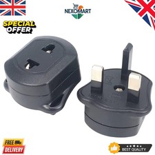 EU Euro 2 Pin to UK 3 Pin Plug