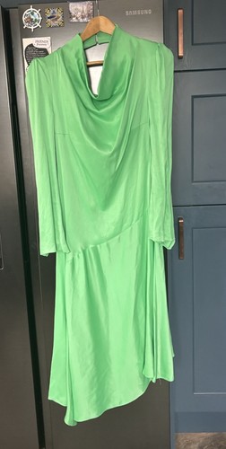 Karen millen satin dress - satin, uk10
