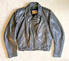 Vintage Schott Perfecto 125 Leather Jacket Size 42 Made In USA