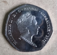 2019 Gibraltar 50p Coin Island