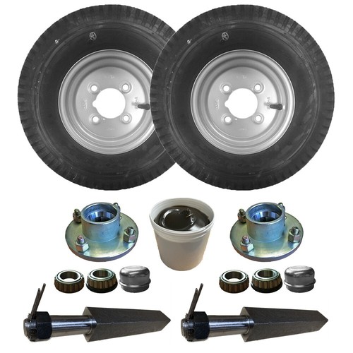 Trailer axle set hubs - x, x
