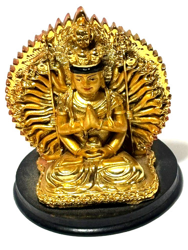 China temple bronze - 4'', gilt