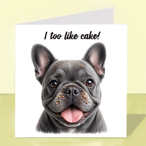 French bulldog dog birthday - french,