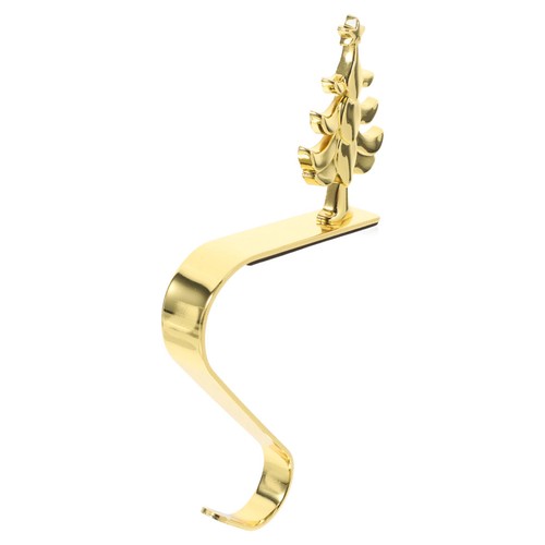 Golden iron christmas stocking - iron,