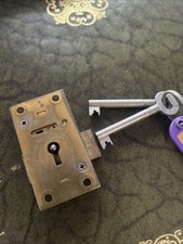 Vintage Cabinet Brass Lock