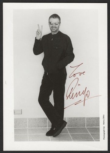 Ringo starr signed - signed, 'v'