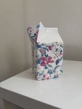 Shannonbridge Milk Carton Jug Irish pottery Floral