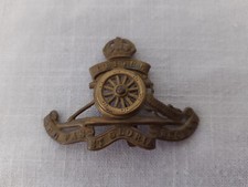 Royal Artillery Ubique Quo Fas Et Gloria Ducunt Insigina Cap Badge