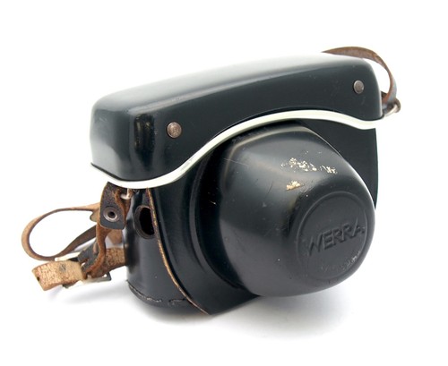 Vintage leather case strap - case,