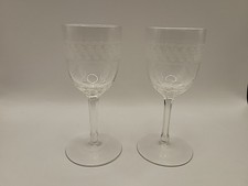 Pair of Antique Glass Port
