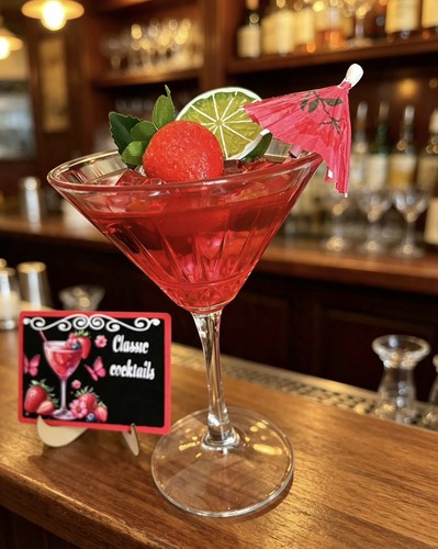 Fake artificial cocktail drink - fake,