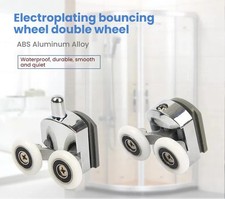 4/8x Shower Door Rollers Wheels Runners for Curved Door Top & Bottom Replacement