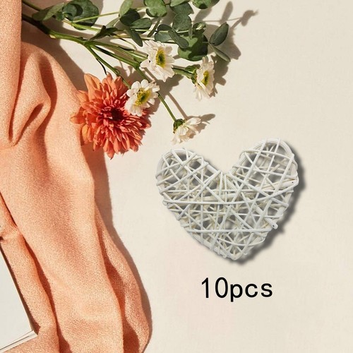 10pcs wicker rattan - rattan, heart