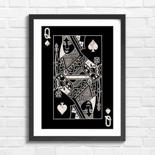 Minimalist queen spades - minimalist,