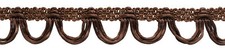 Loop Fringe Trim, Style# 0150RT, Color# E29 - Espresso Brown [Sold By The Yard]