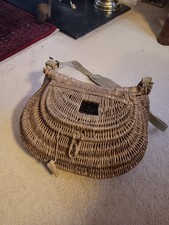 antique wicker  fishing basket creel