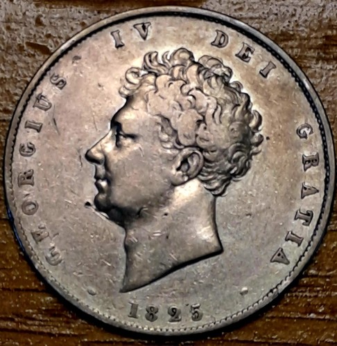 1825 george half crown - george,