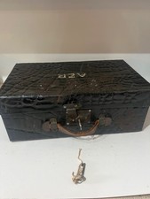 Antique Old Tin Suitcase Mock
