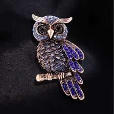 AB Perching Owl Brooch - 10% discount available