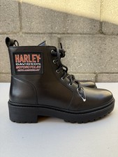 Harley-Davidson Women's 120th Anniversary Valene Black Motorcycle Boots, D87286