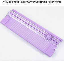 A4 Mini Photo Paper Cutter Guillotine Ruler Home Office Tool Card Trimmer UK....