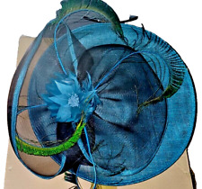  Fasinator hat  Green  Teal , Weddings Races 