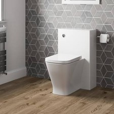 Concealed Cistern Unit & Marseille Toilet - 500mm Width Single Flush Modern