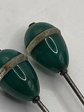 BEAUTIFUL PAIR OF  ANTIQUE/VINTAGE HAT  PINS (A517)
