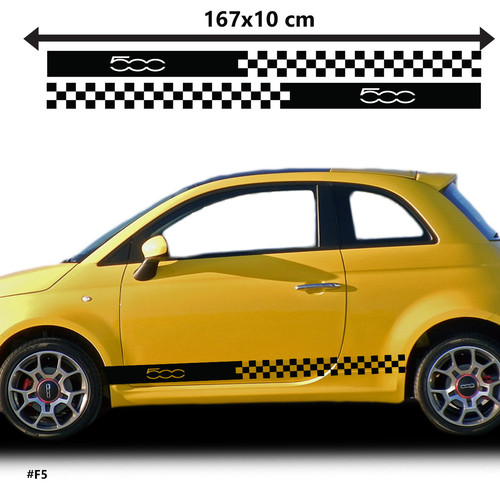 For fiat 500 side racing - 500,