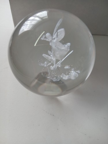 Glass sphere with laser cut - with,